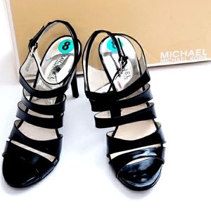 New Michael Kors Elena Black Patent Heels
